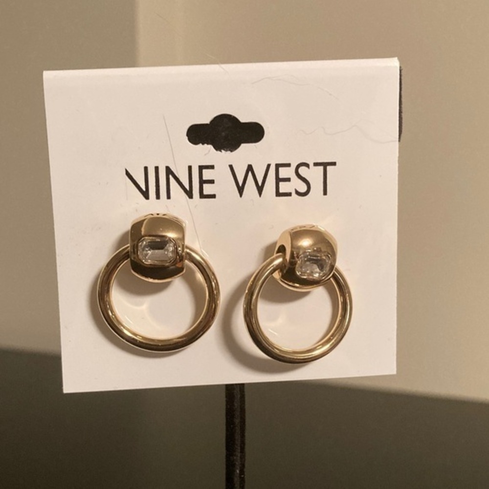 Nine West Gold and Silver Tone Earrings